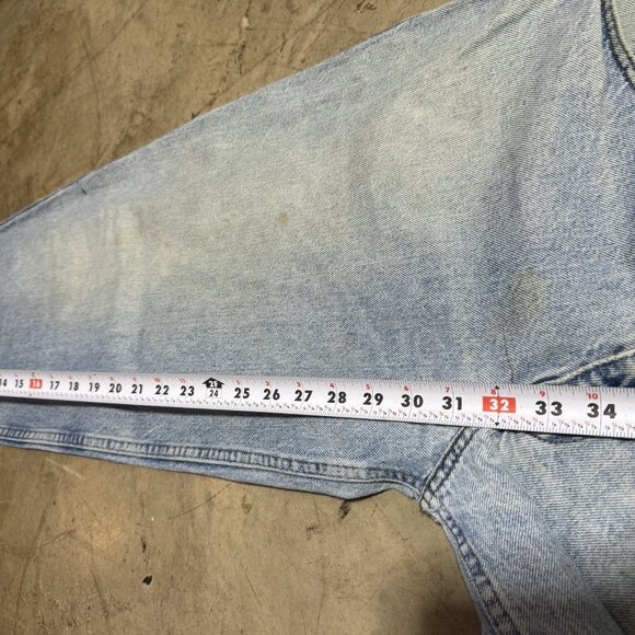 VINTAGE Levis Denim Jeans Mens 33x32 SilverTab 560 Wide Grunge USA 90s Y2K - Picture 9 of 12